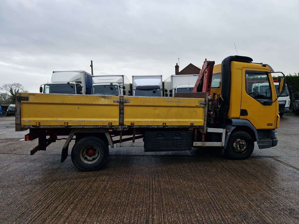 Daf LF 45-150, 2006, 14ft Dropside Flat Body Truck, Fassi F50 Crane 407000 Kms - Image 10