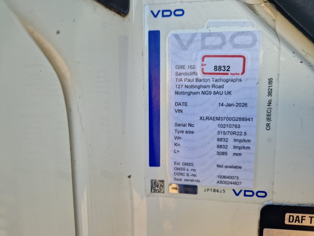 Daf CF 260, 2020, 28ft Box Body Truck, Hi Roof Sleeper, 457000 Kms - Image 23