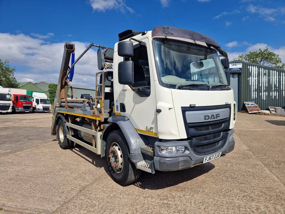 DAF LF 230, 2017/ 67 reg, Skip Loader, 12 Months MOT, Manual